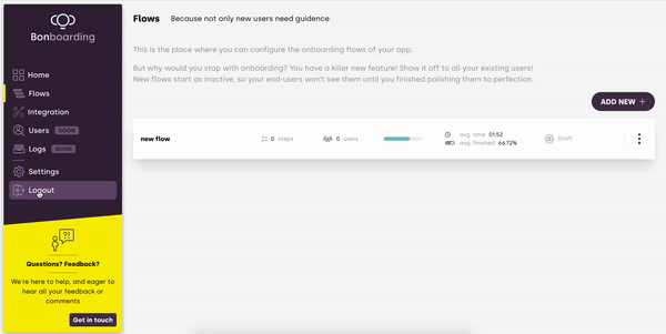 Animation of the collapsing page effect